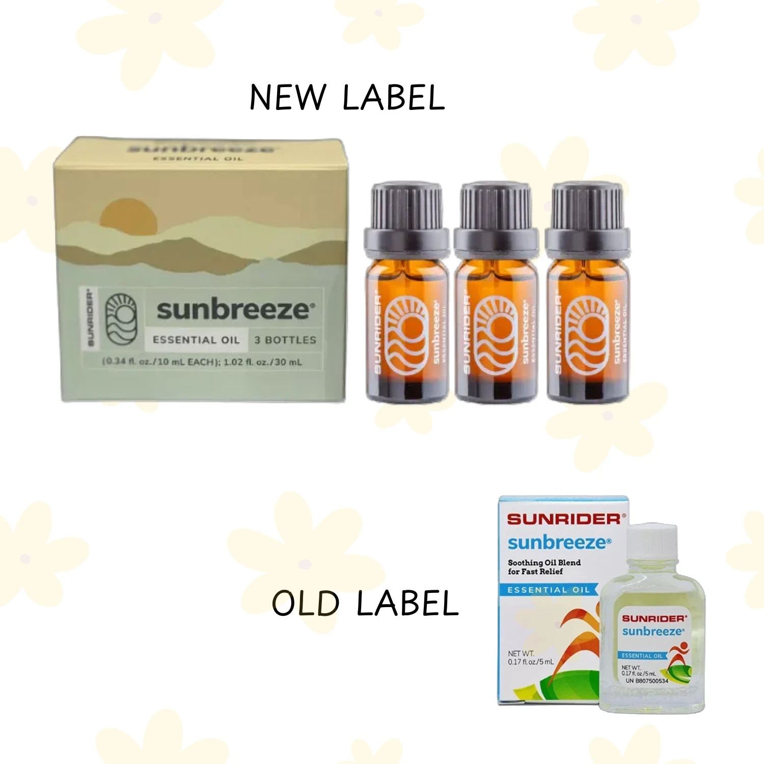 2 Box (6 bottle) Ori Sunrider Sunbreeze Essential Oil Pain Relief Muscle l0ml