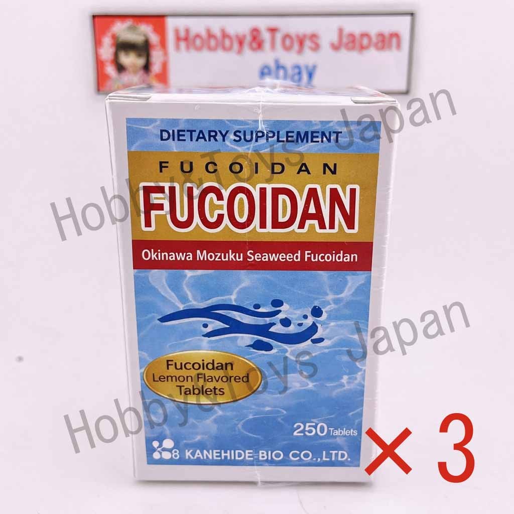 3 Boxes Fucoidan Tablet 250 Kanehide Bio Okinawa Agaricus Reishi Supplement D