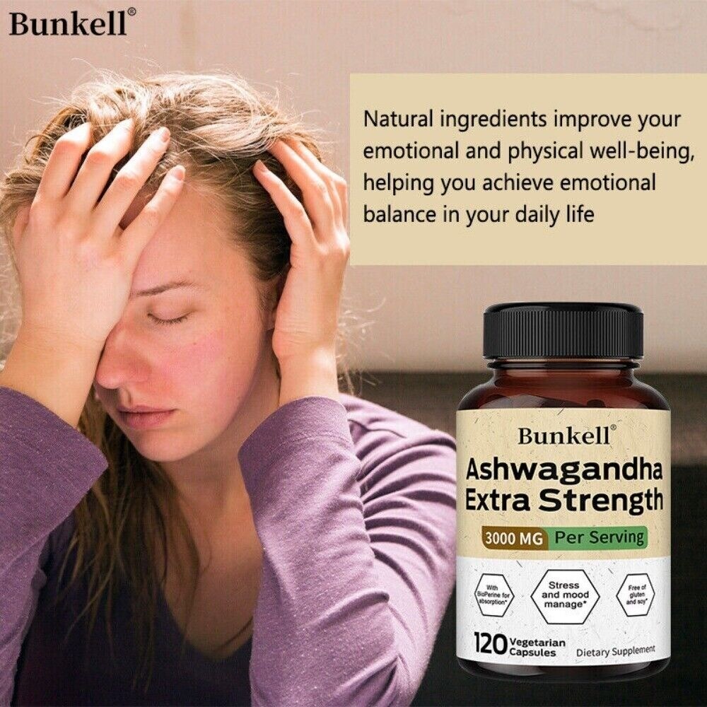 Ashwagandha Capsules with BioPerine for Absorption Stress and Mood Manage – US