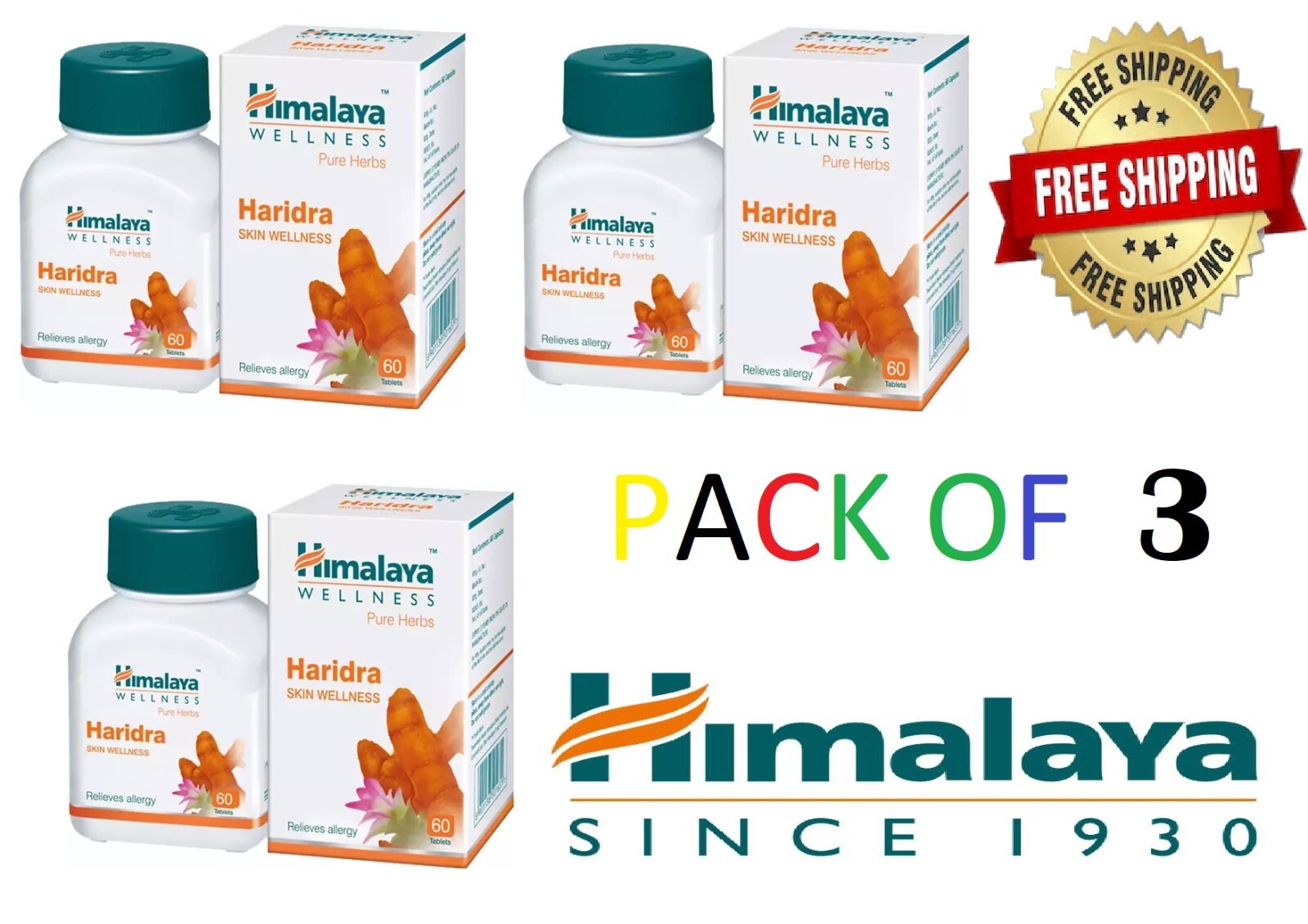 🌿 Himalaya Haridra Skin Wellness , Exp. 08/26, Pack of 3