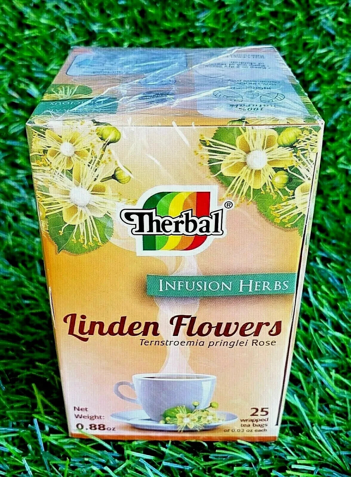 2 Boxes Te de Tila LINDEN FLOWERS TEA ✅ Tila Tea 50 Bags 0.03 oz each by Therbal