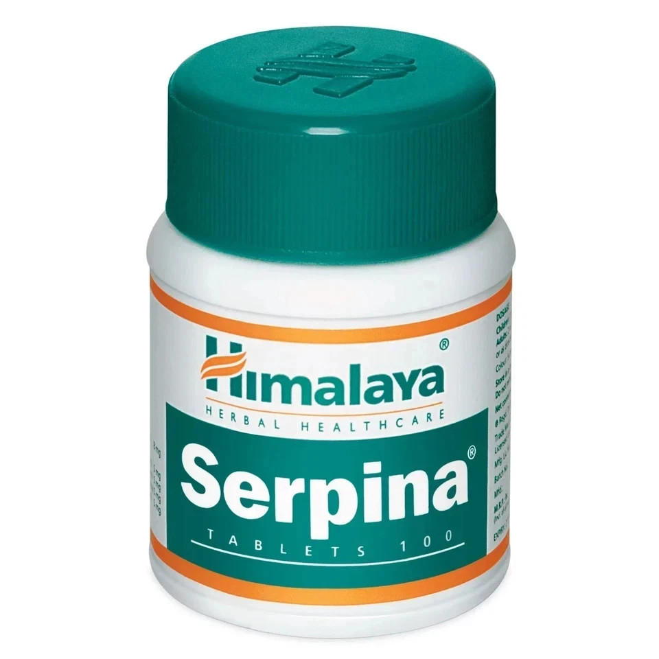 Himalaya Serpina Tablets 100 Tabs x10 Herbal Cardiovascular Wellness free ship