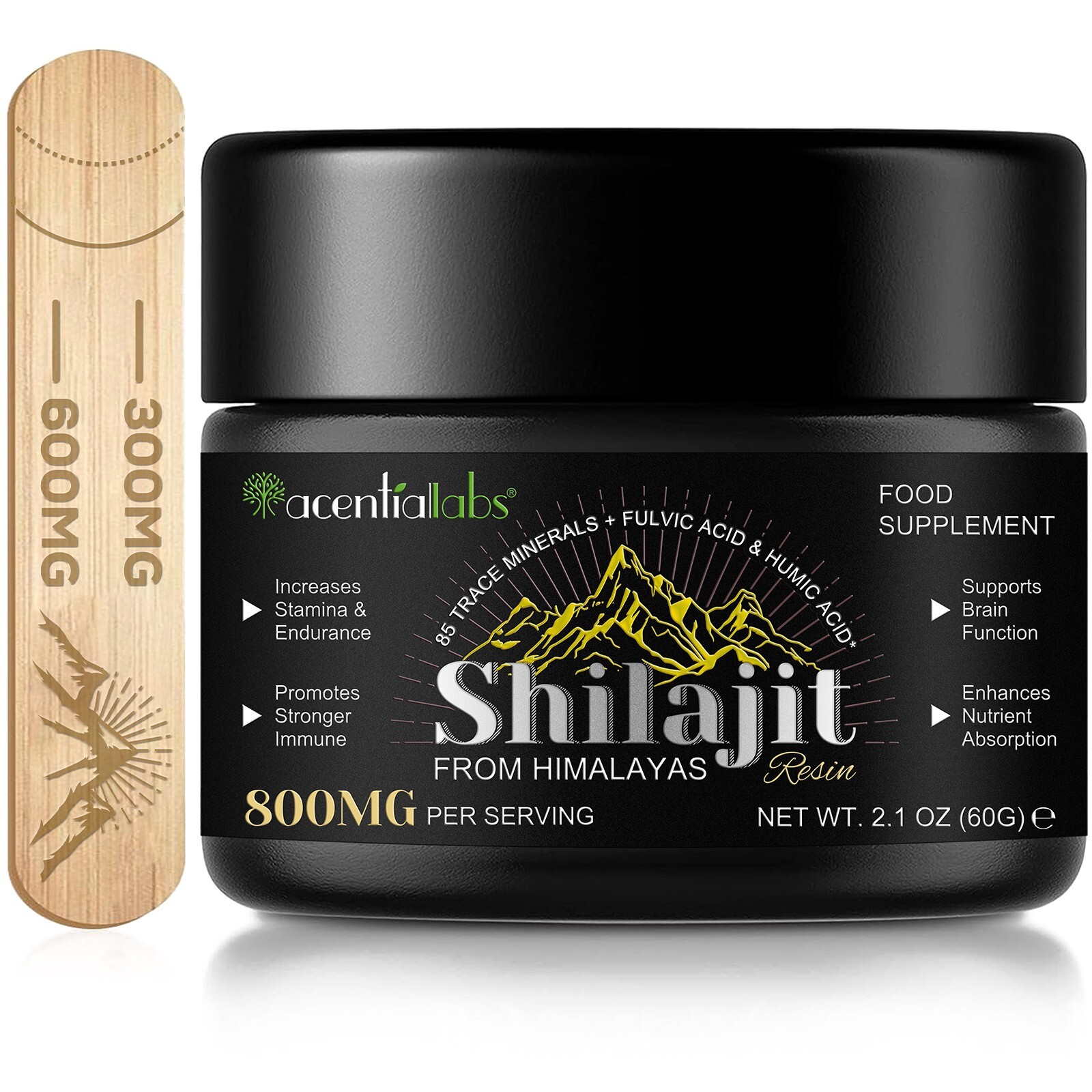 Pure 100% Himalayan Shilajit Soft Resin, Organic Extremely Potent Fulvic Acid
