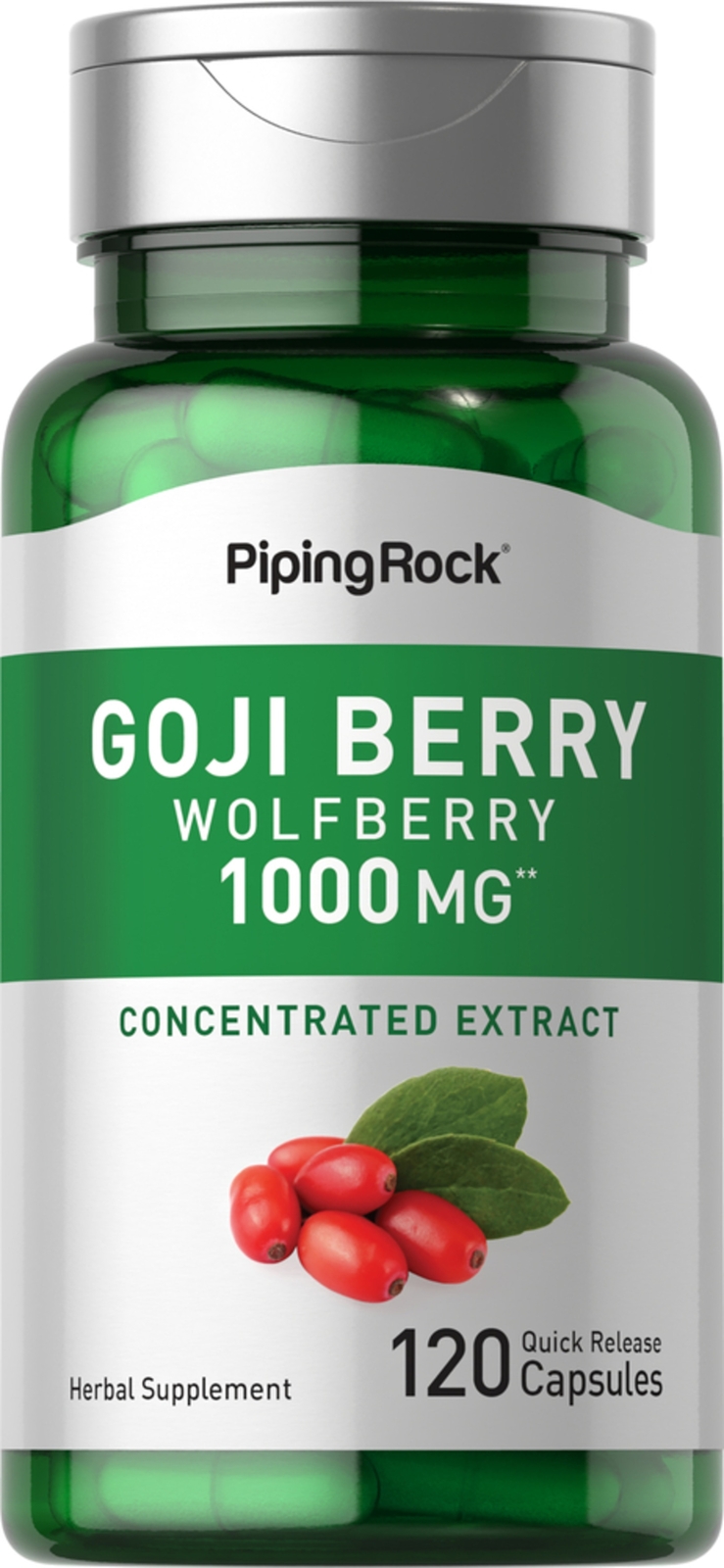 Goji Berry (Wolfberry), 1000 mg, 120 Quick Release Capsules