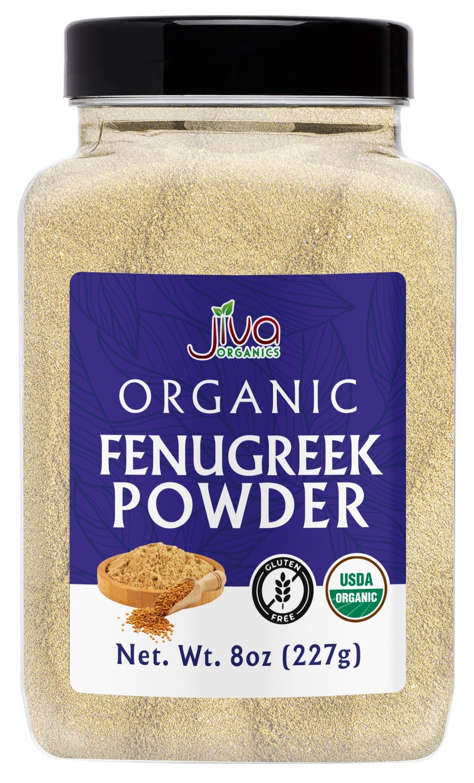 Organic Fenugreek Powder 8oz Jar Gluten Free, NonGMO, Methi Powder, Pure, Ra…