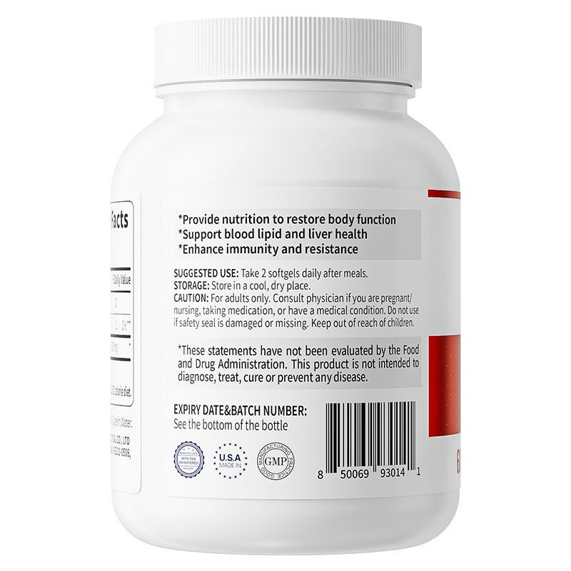 Vinsic Reishi Mushroom Oil Softgels for Immune System Function Support*, 60Ct