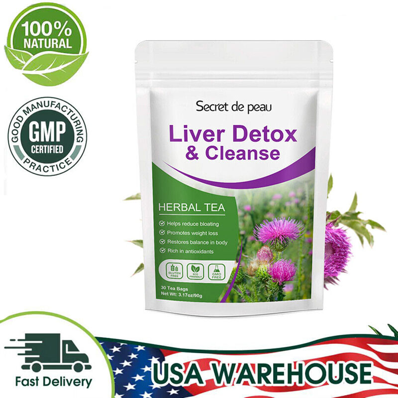30 Day Tea Bags 100% Natural Herbal Compound Liver Detox, Cleanse & Repair