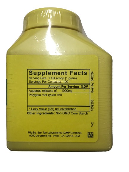 Sun Ten – Polygala, 100gm Granules, Yuan Zhi / 遠志