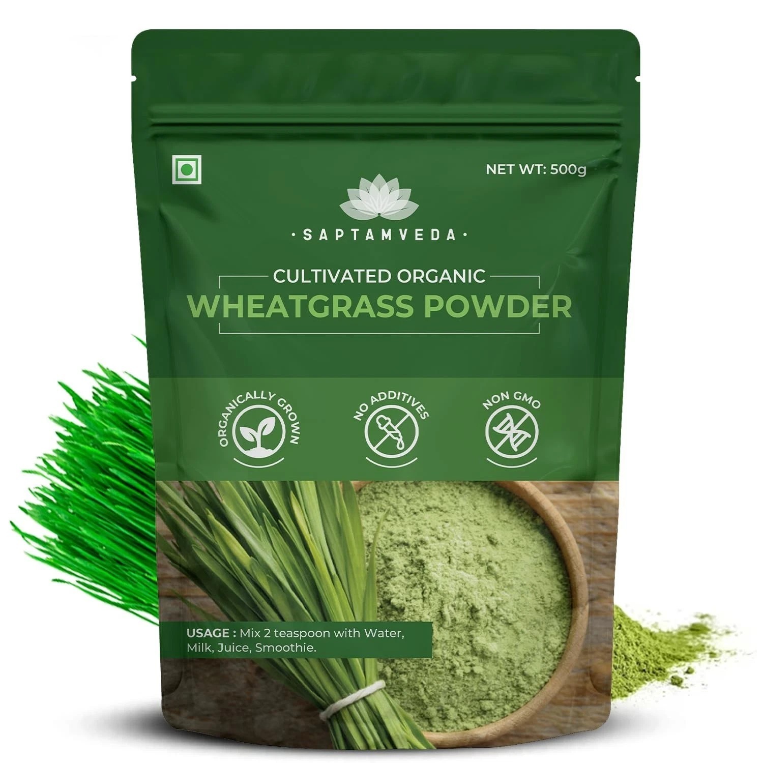 Saptamveda Wheatgrass Powder 500gm t838