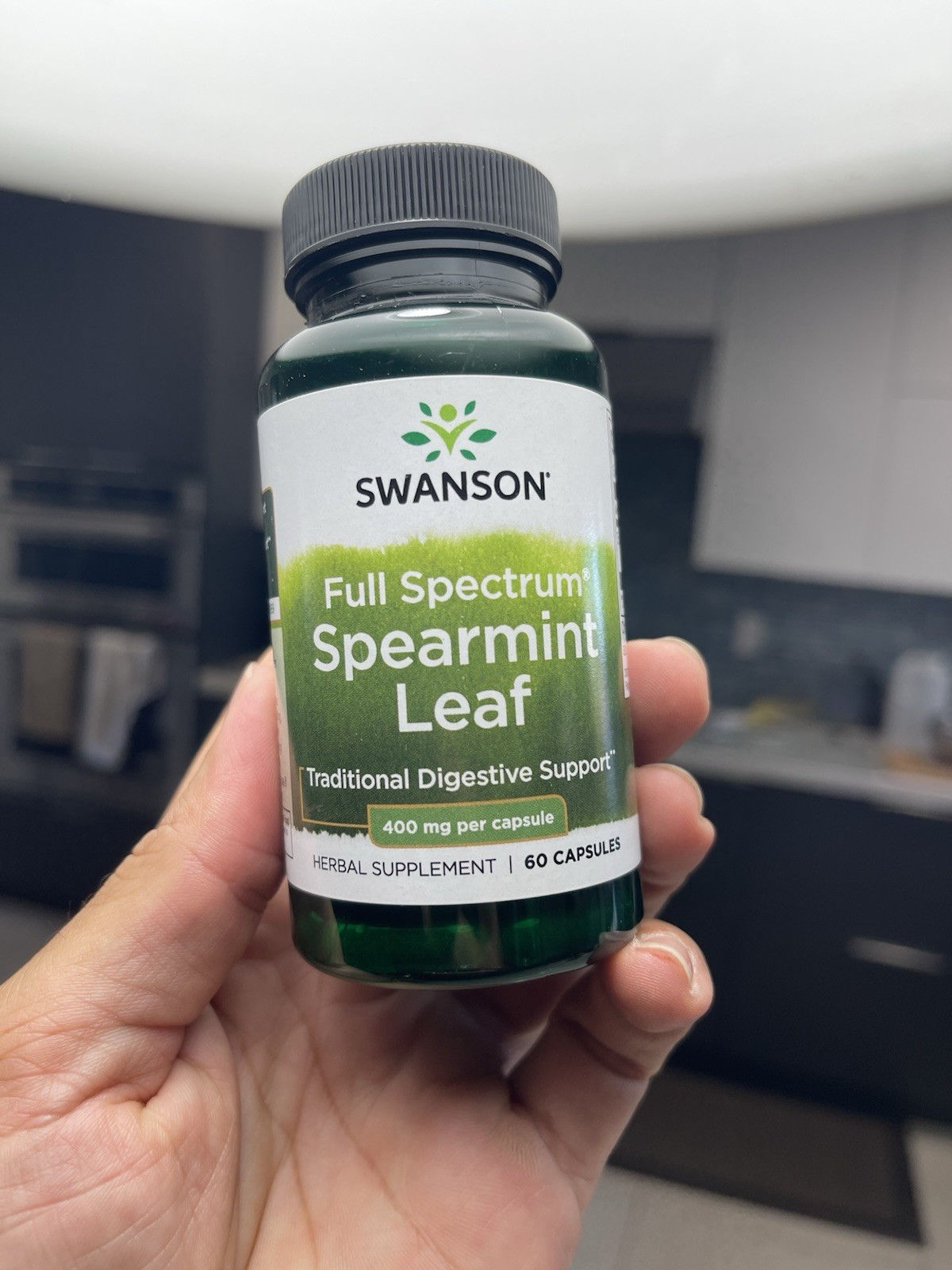 Swanson Spearmint Leaf (Mentha Spicata) Full Spectrum Herbal Supplement 60ct NEW