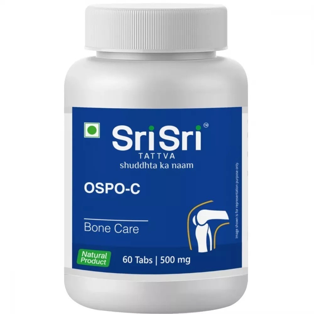 Sri Sri Tattva Ospo-C, 500mg (Pack of 2) (60 Tabs Each)