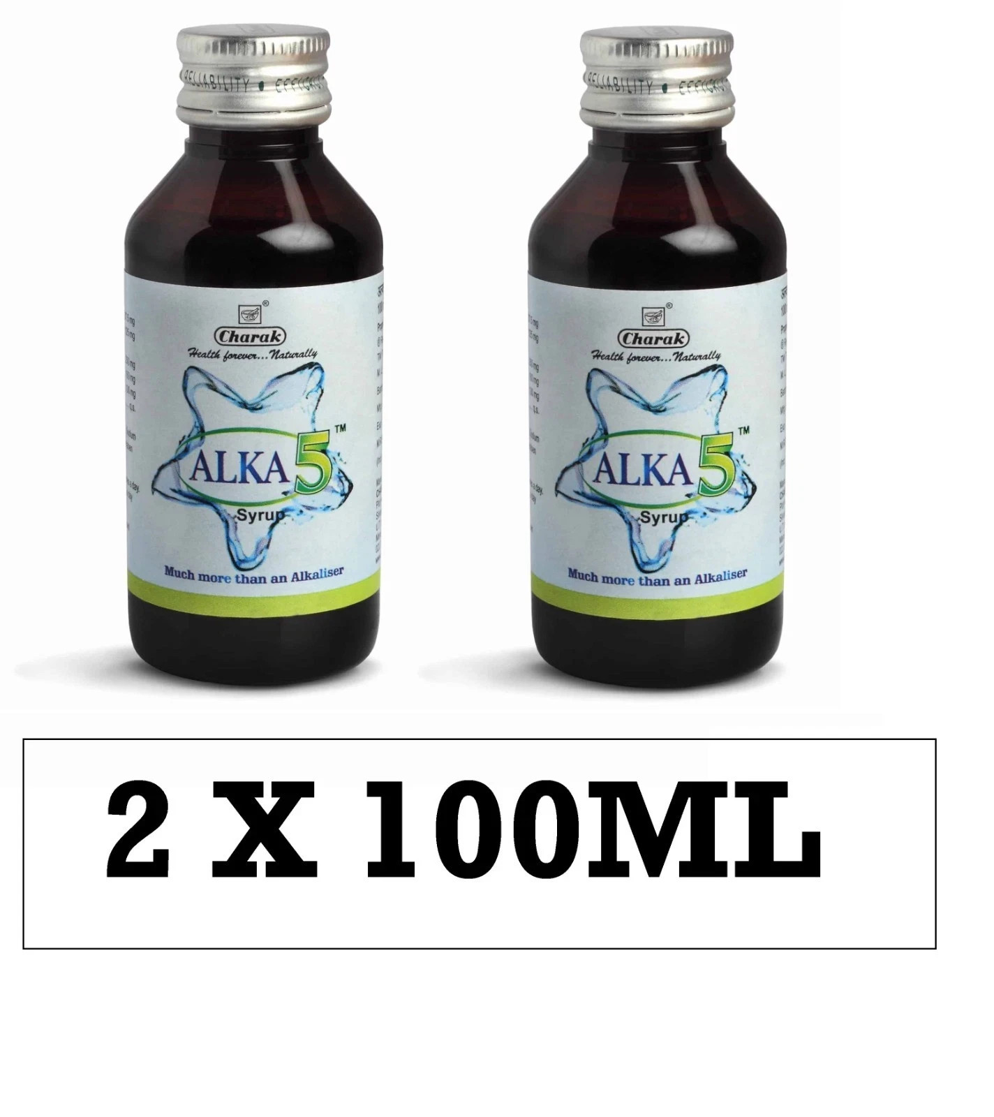 Charak Alka 5 Ayurvedic Syrup – (2 x 100ml) for Urine pH & Digestive Comfort
