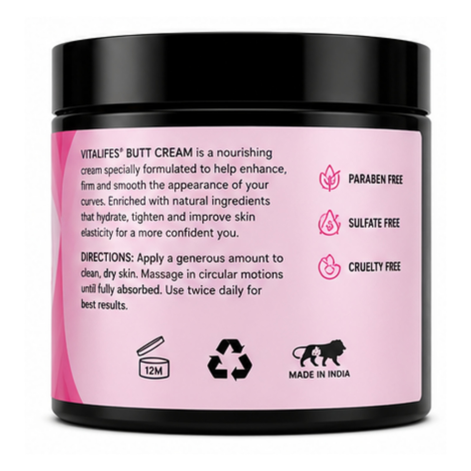 Big Butt & Hips Cream 100% Natural Ingredients Butt Enlargement Oil Firming 50gm