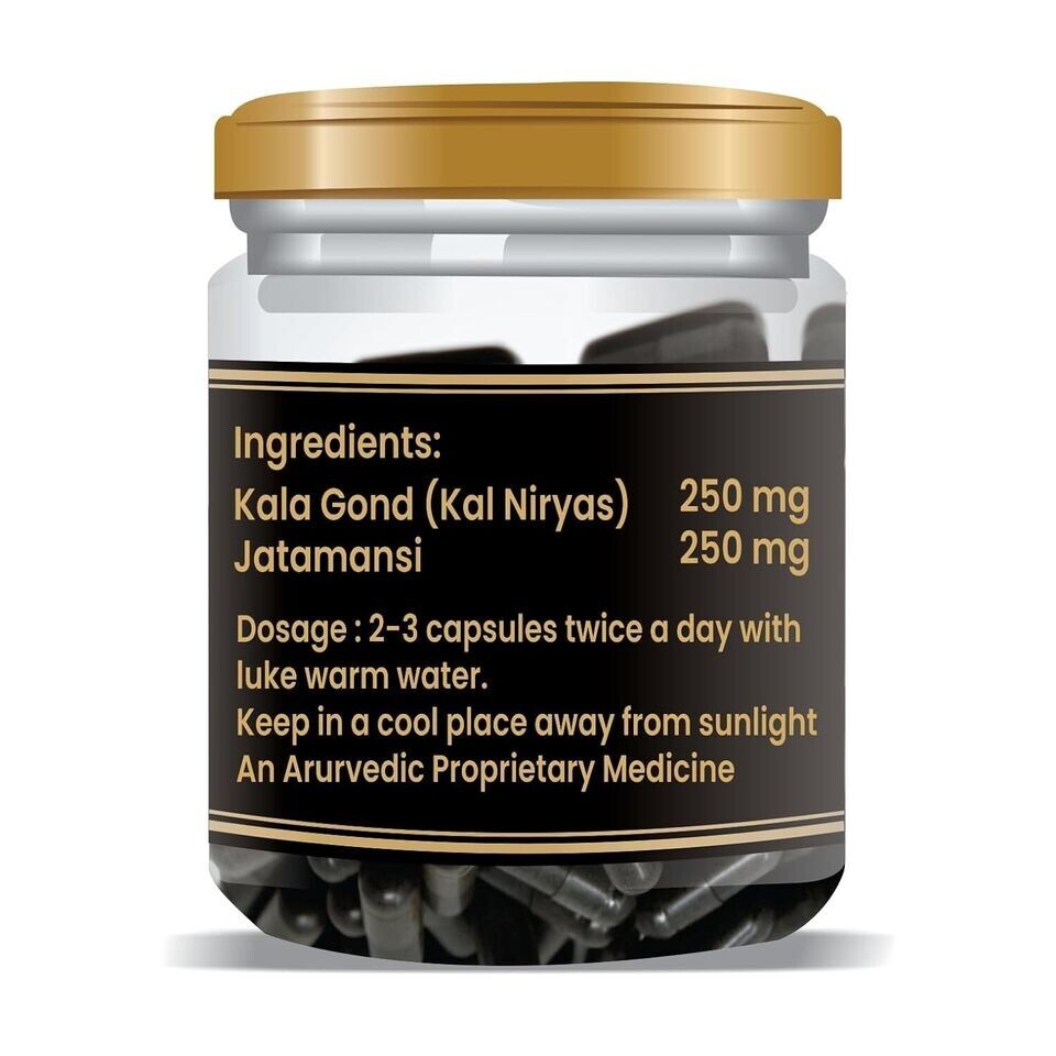 Vaidban Kala Gond 30 Capsules ( kal niryas ) gond free ship