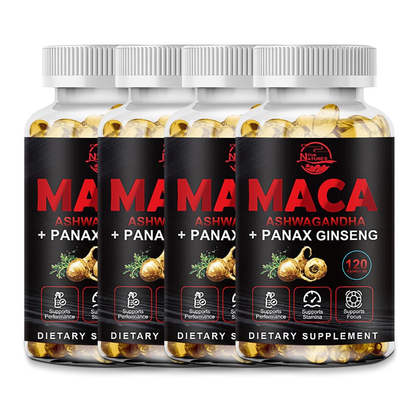 Maca + Ginseng Highest Potency Available 14,400mg Supports Desire Stamina 120CT