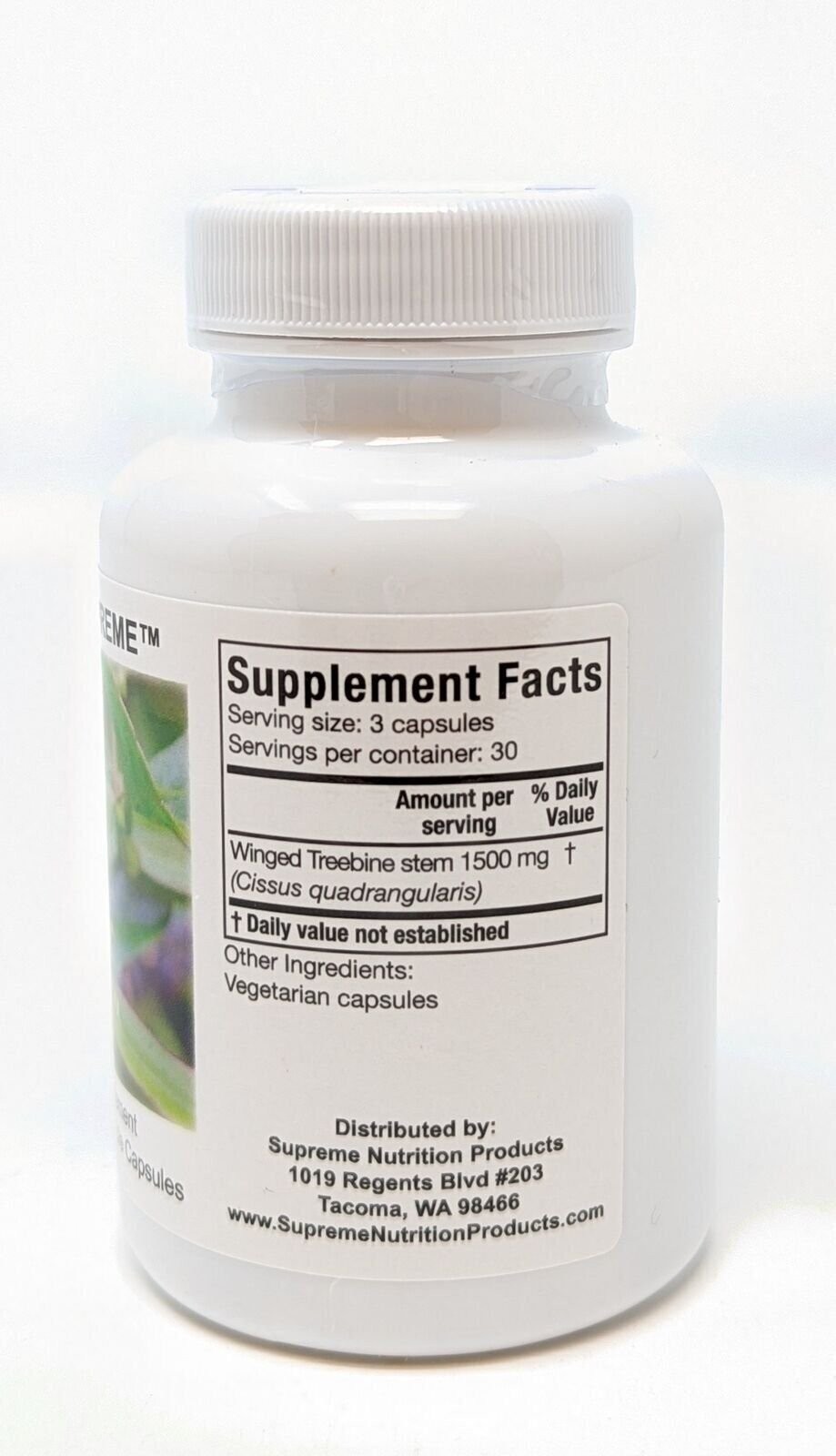 Cissus Supreme by Supreme Nutrition. 90 Cap. For Aches and Pains. Antimicrobial