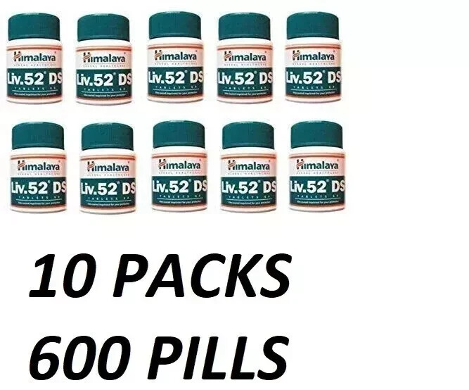 Pack of 10 Bottles LIV52 DS, Free Shipping Worldwide ( Total 600 tab )