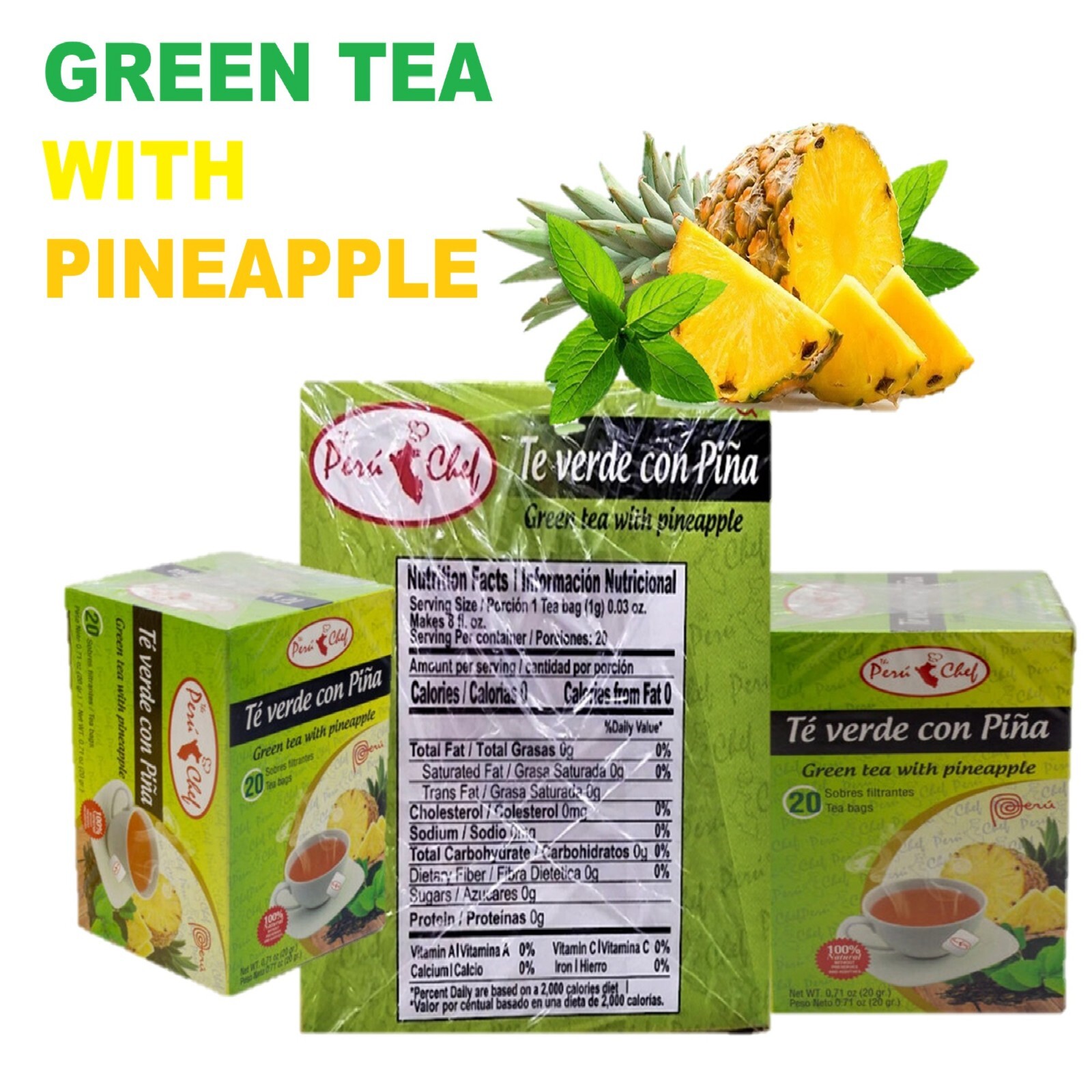 3 x PIÑA SLIM TEA GN+VIDA PINA LIM TEA 3 Boxes TEA DIET. DETOX WEIGHT CONTROL
