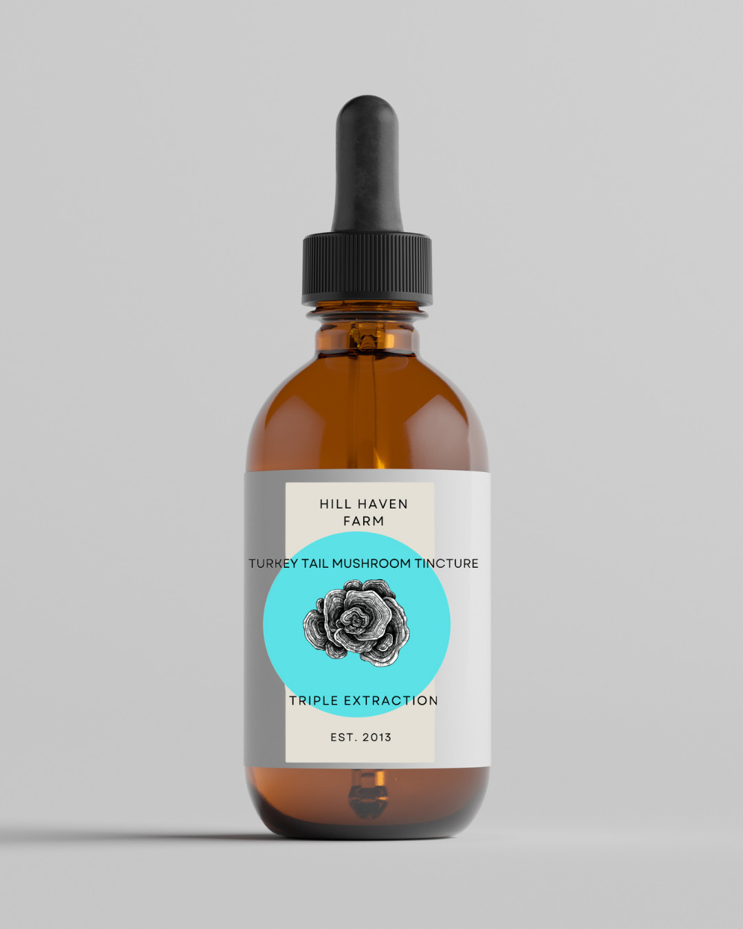 Turkey Tail Mushroom Tincture 2floz Organic NON-GMO