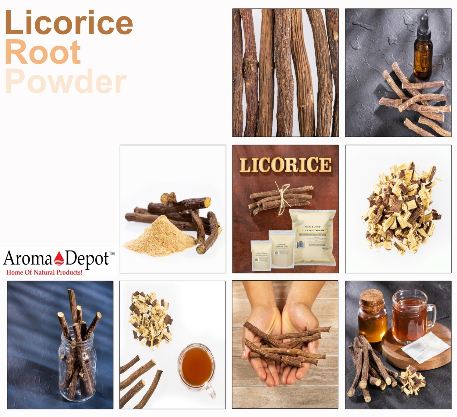 1lb Licorice Root Powder Raw Glycyrrhiza glabra 100% Premium Mulethi (Liquorice)