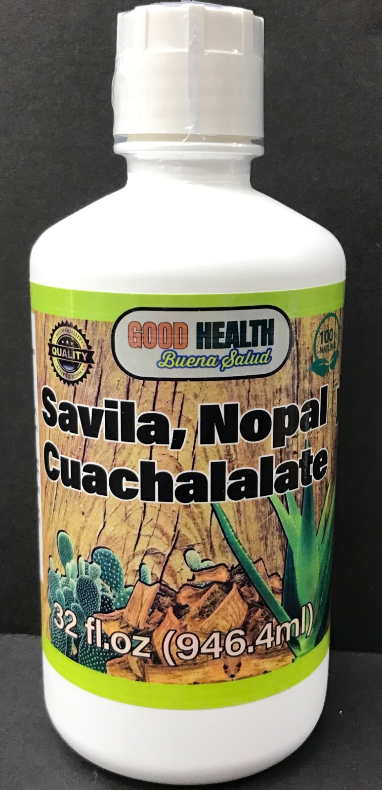 Good Health Buena Salud Savila, Nopal, Cuachalalate liqudio 32 oz.