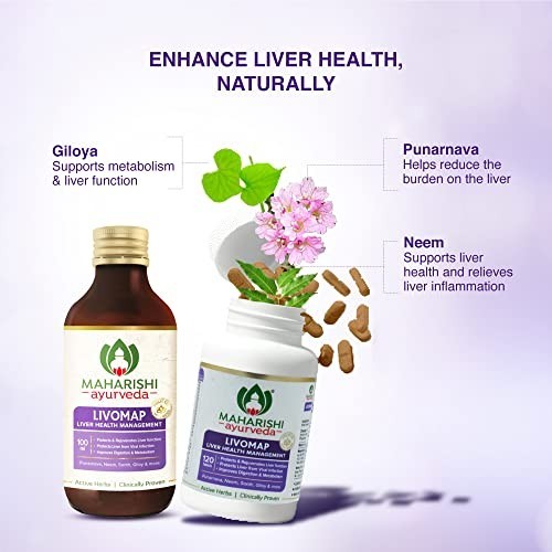 Maharishi Ayurveda Livomap Tabs for Liver Health 360 Tablets (Pack of 3) -2027