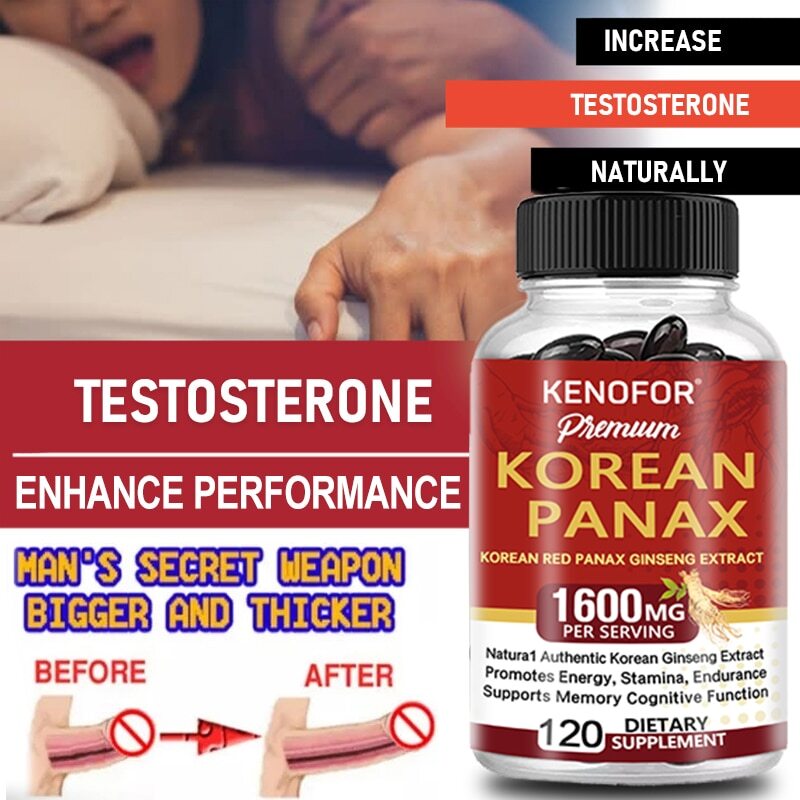 Red Korean Panax Ginseng 1600mg – High Strength, Energy/Endurance/Memory