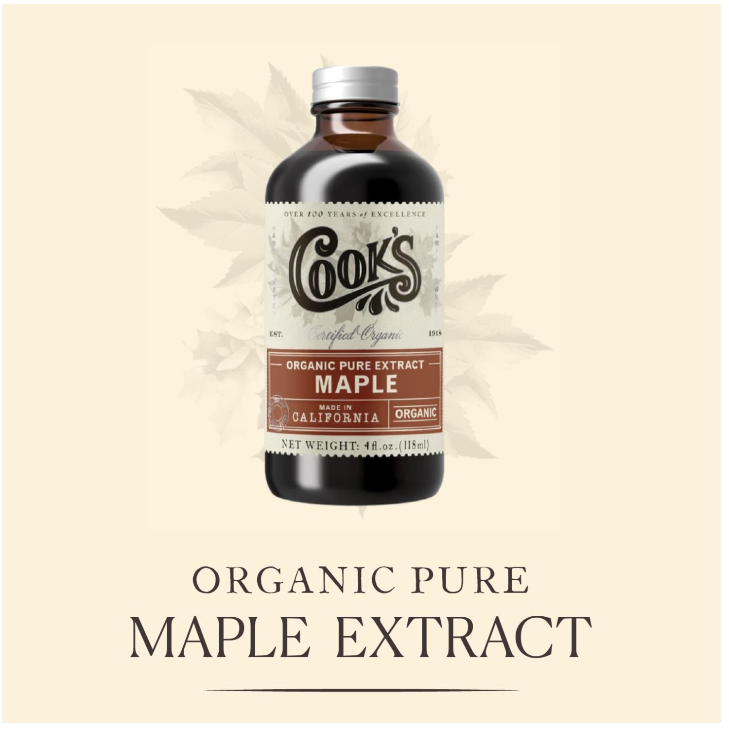 Organic Maple Flavoring Extract – 16 oz