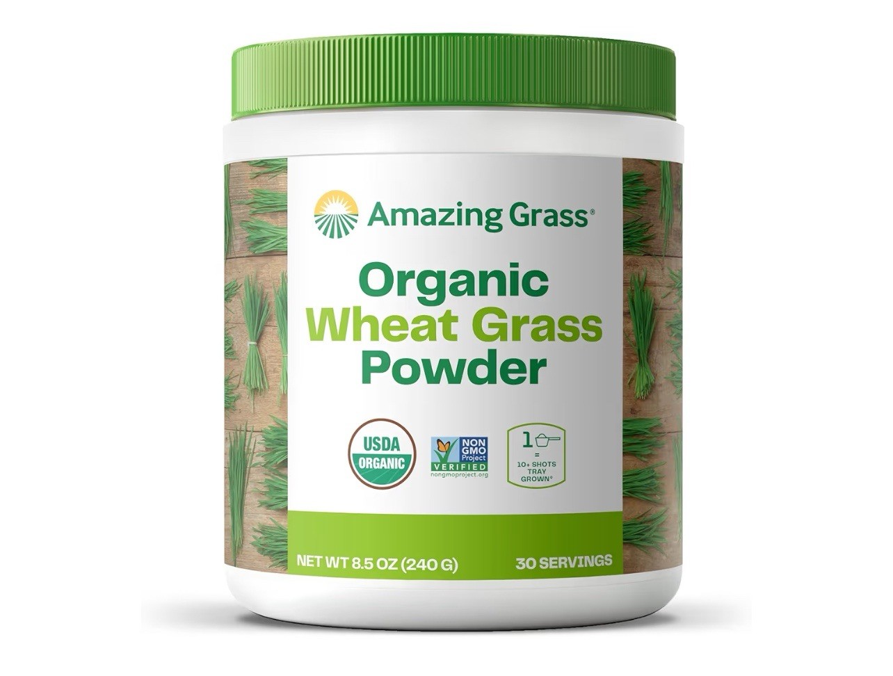 Amazing Grass Wheat Grass Powder: Whole-Leaf Wheat Grass for Energy, Detox 8.5oz