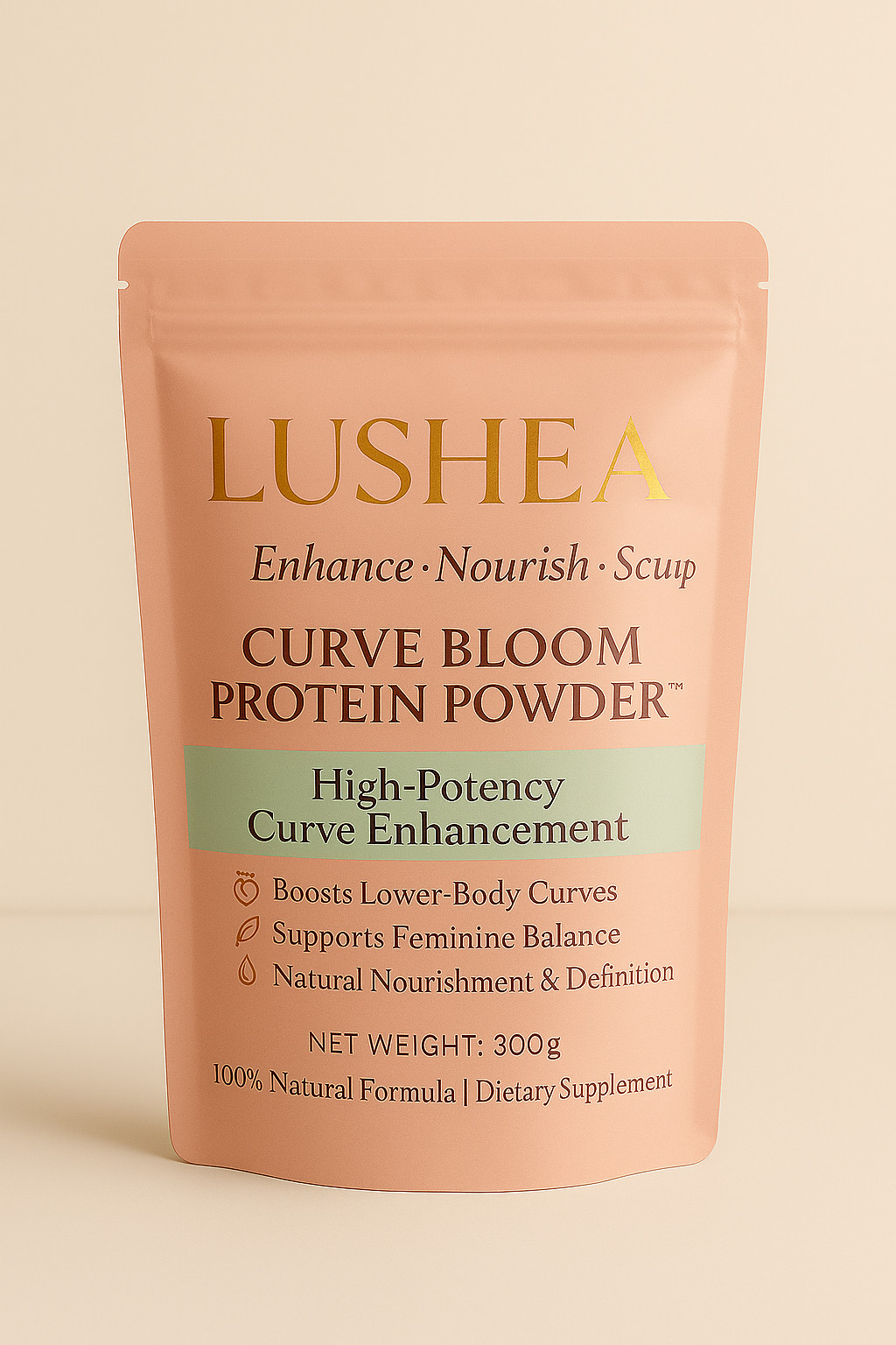 Curve Bloom Protein Powder for Hips & Butt Extra Potent Herbal Formula