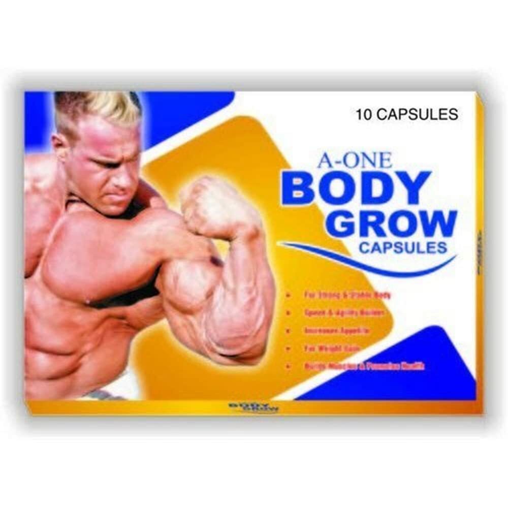 A One Body Grow Capsule, Pack of 10 x 10 = 100 Capsules LONG EXPIRY