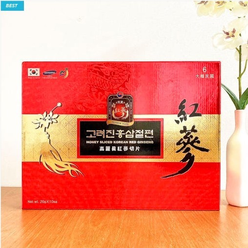 Korea Honey Sliced Red Ginseng 200g (20g x 10ea) Saponin Panax KOREA MADE