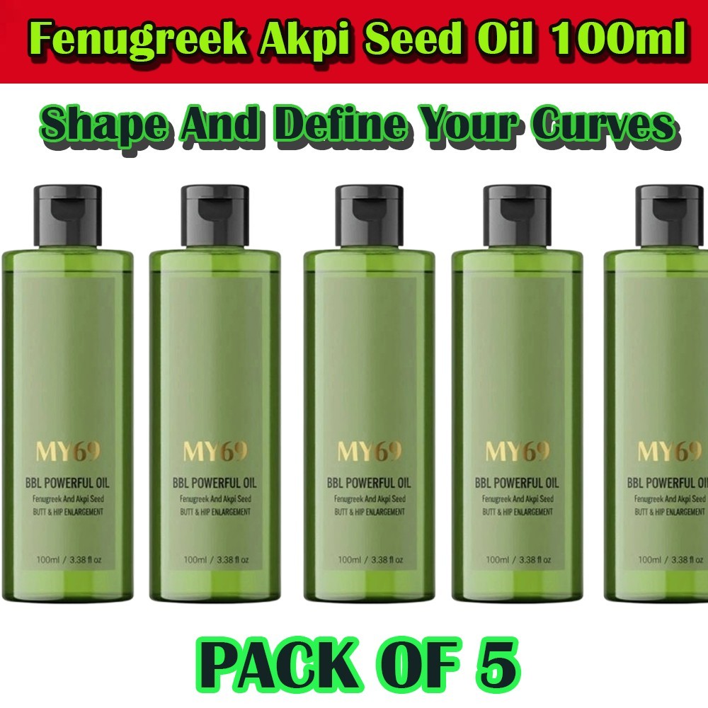 Aguaje + Black Maca + Fenugreek – Natural Glute, Hip & Curve Enhancer Oil 100ml