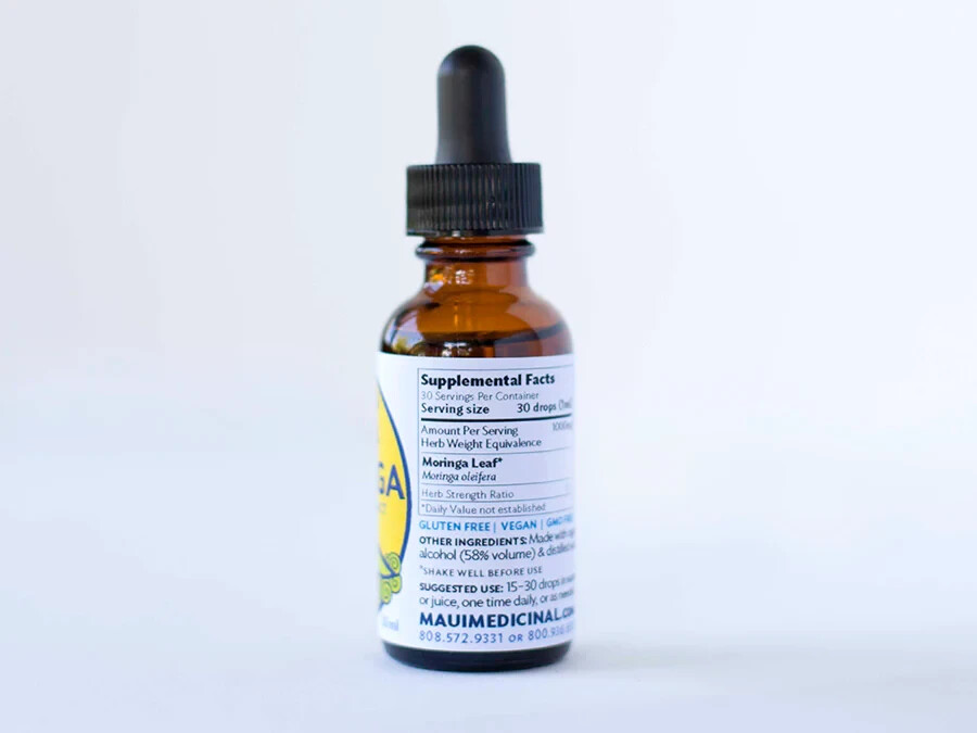 Moringa Botanical Extract 1 oz (30 ml) by Maui Medicinal Herbs