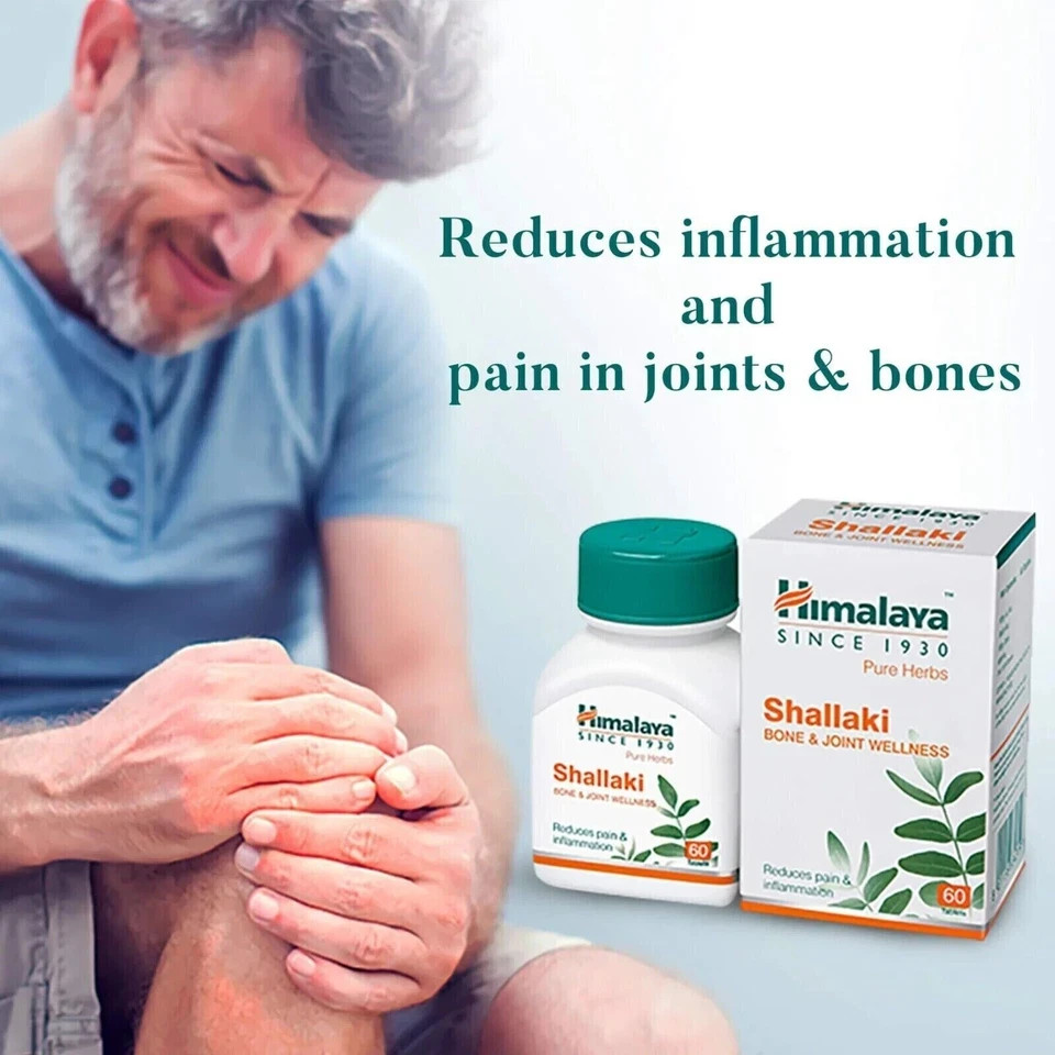 Himalaya Shallaki Tablets Herbal Joint Wellness 180 Tabs Exp 12-2027