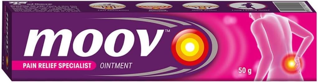 Moov Fast Relief Cream 50g Suitable for Back, Muscle, Joint, Knee 100% Ayurvedic