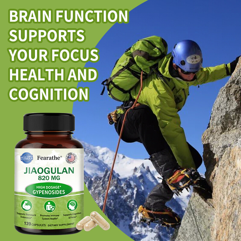 Natural Jiaogulan Capsules 820 Mg – Balances Body Endurance And Immune Health