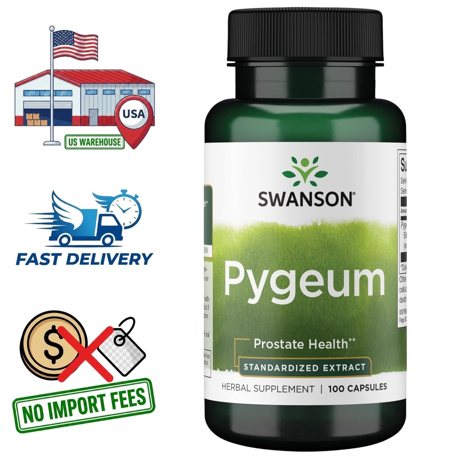 Pygeum Africanum Bark Extract 4000mg | 200 Capsules | 200 Day Supply