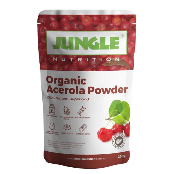Organic Acerola Cherry Powder Freeze Dried, Superfood Immune Boost 100% Pure