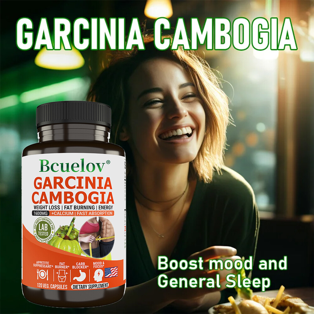 Garcinia Cambogia Weight Loss Fat Burning Energy 1600mg+Calciumi Fast Absorption