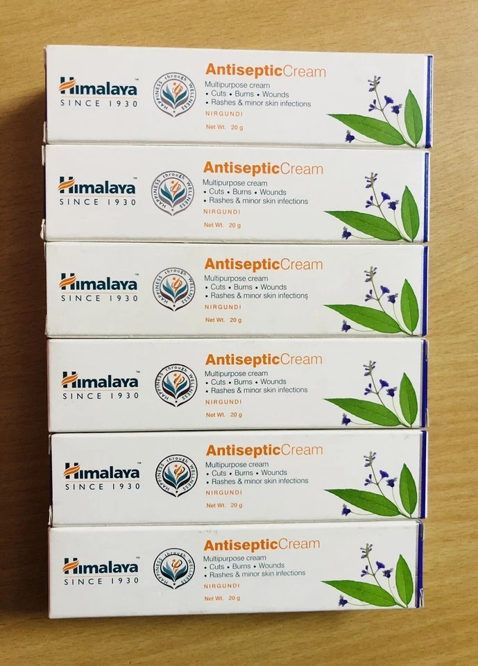 6 packs X Himalaya Herbals Antiseptic Cream 20 Grams Each Free Shipping
