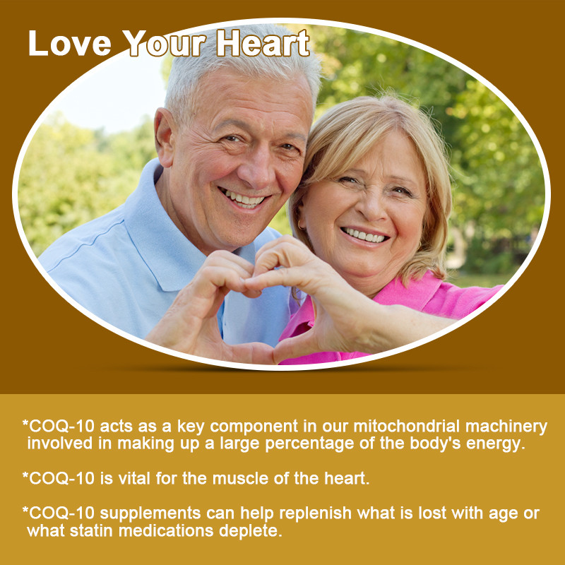CoQ-10 CoEnzyme Q-10 200mg Support Heart Health,High Potency 120 Capsules