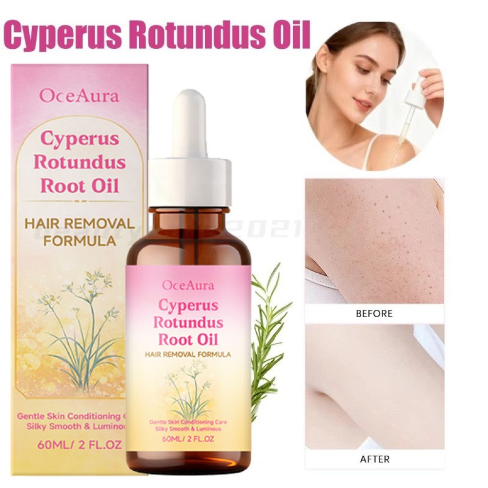 Cyperus Rotundus Oil For Hair Removal Reducing Body Hair Growth 2 Fl Oz/60 ml