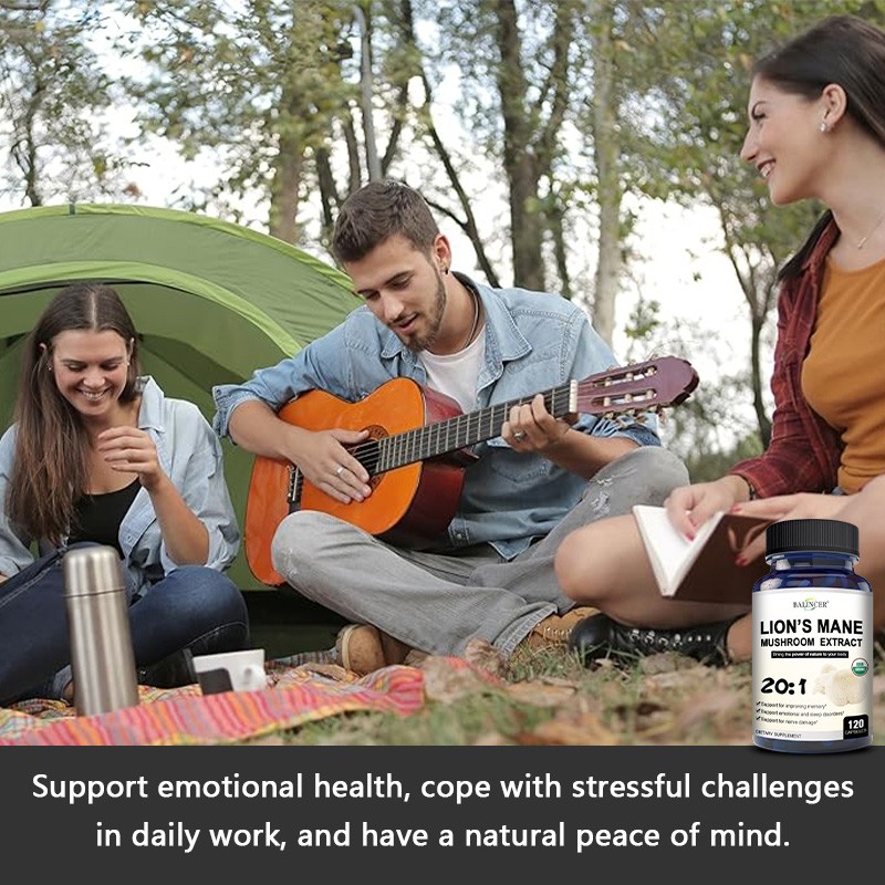 Organic Lion’s Mane Mushroom Capsules | Pure Lion’s Mane 20:1 Strength Extract
