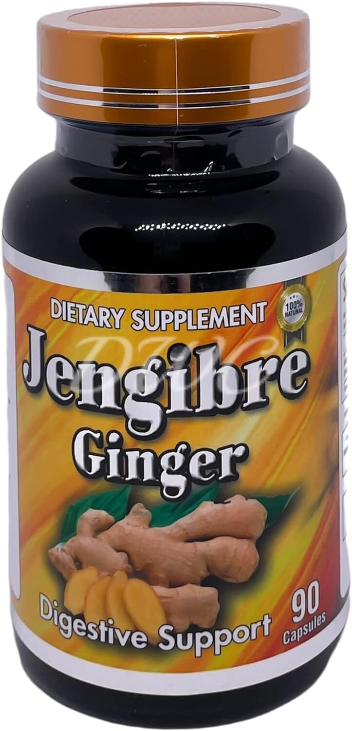 Productos El Colibri Jenbigre Ginger Extract Digestive Support 500mg 90 Capsules