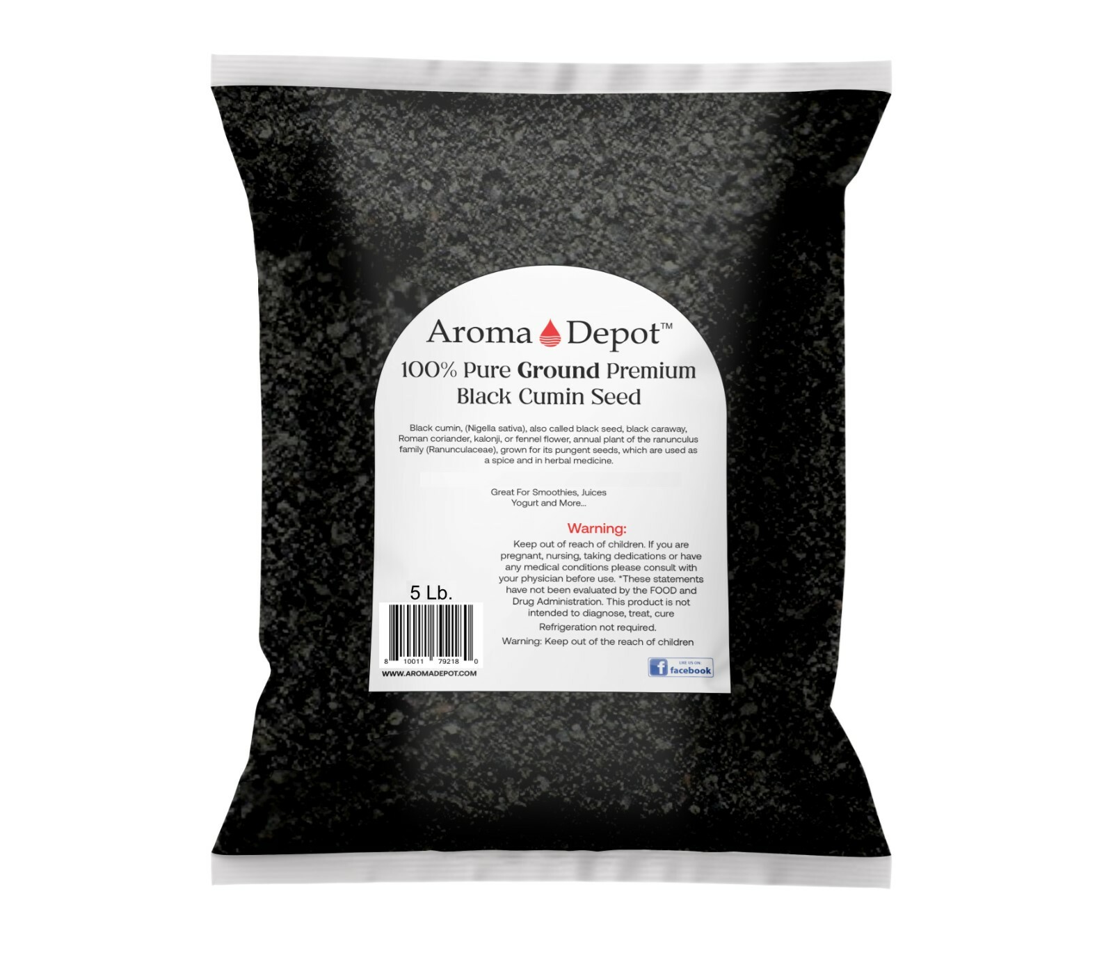 5lb GROUND Black Seed Powder Cumin NIGELLA SATIVA Semilla Comino Negro