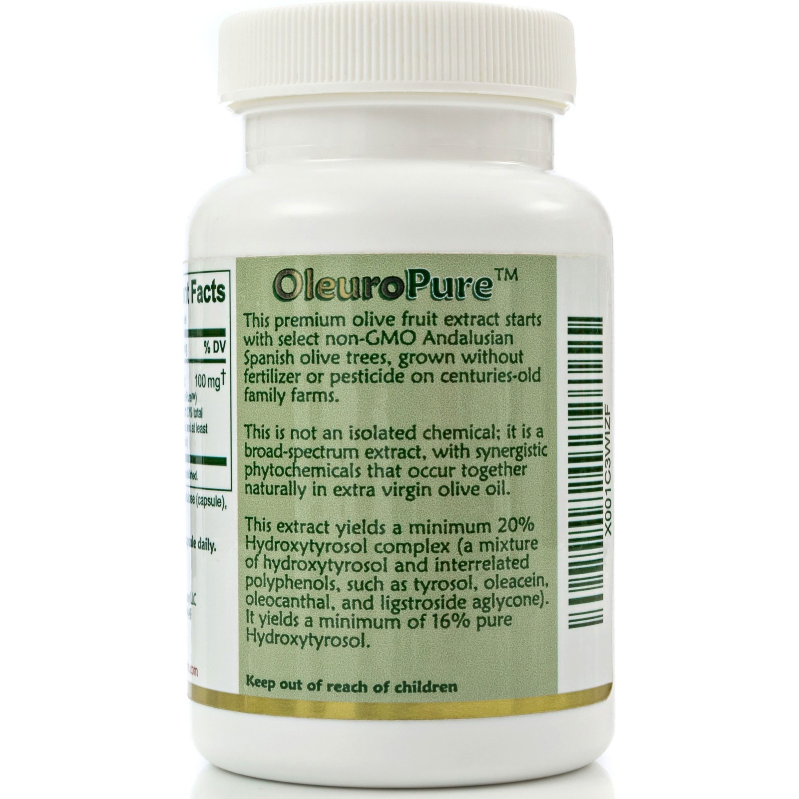 Hydroxytyrosol Olive Extract 100 mg 90 Capsules – Spanish Quality