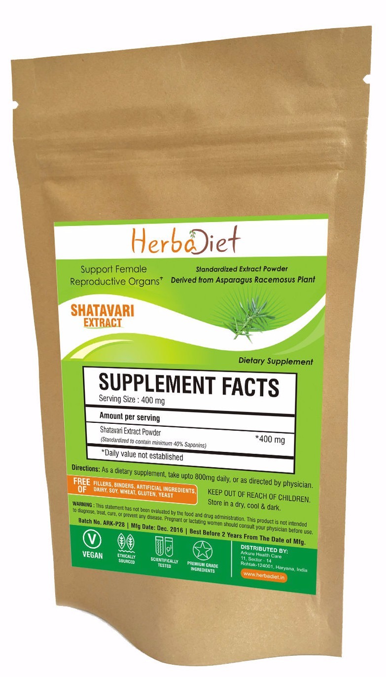 Asparagus Racemosus Shatavari Root Extract Powder 40% Saponins For Women Health