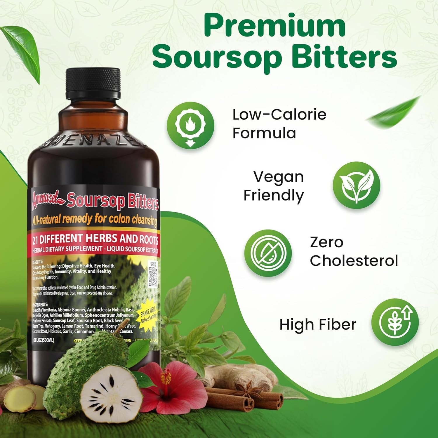 Organic Soursop Bitters, 16 fl oz/-