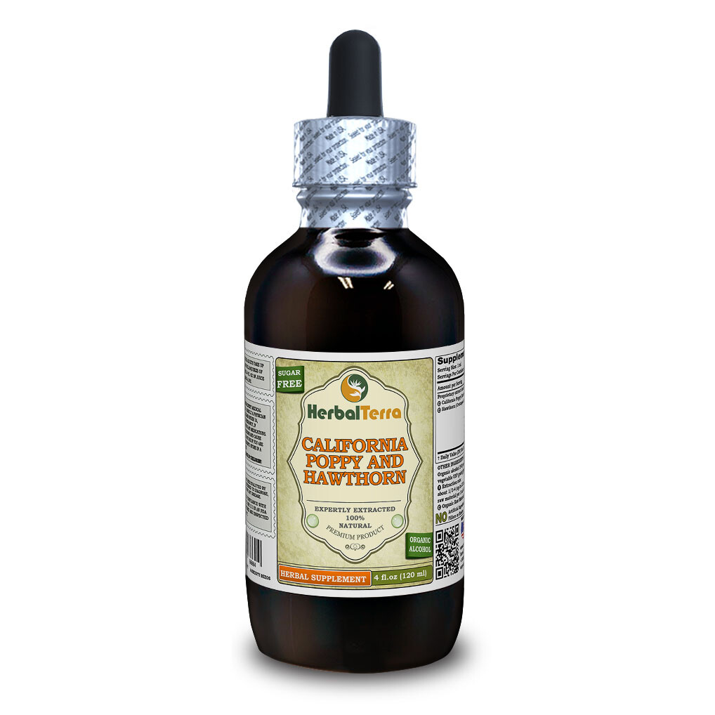California Poppy And Hawthorn Liquid Extract Tincture